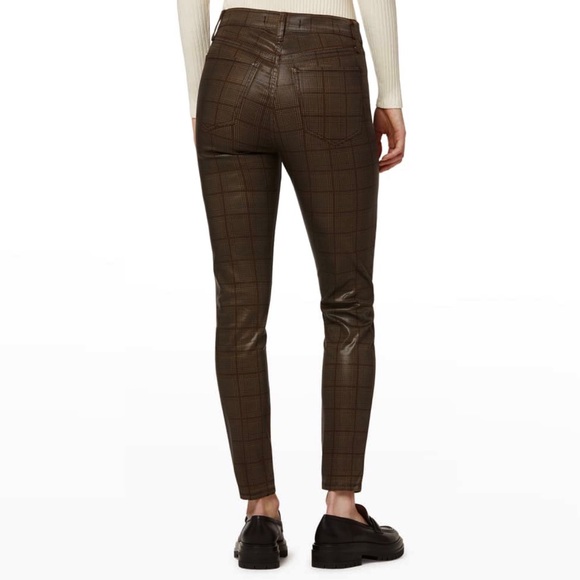 JOE’S Jeans The Charlie Coated High Rise Skinny Jeans Butterscotch Check Size 28 - Picture 2 of 15